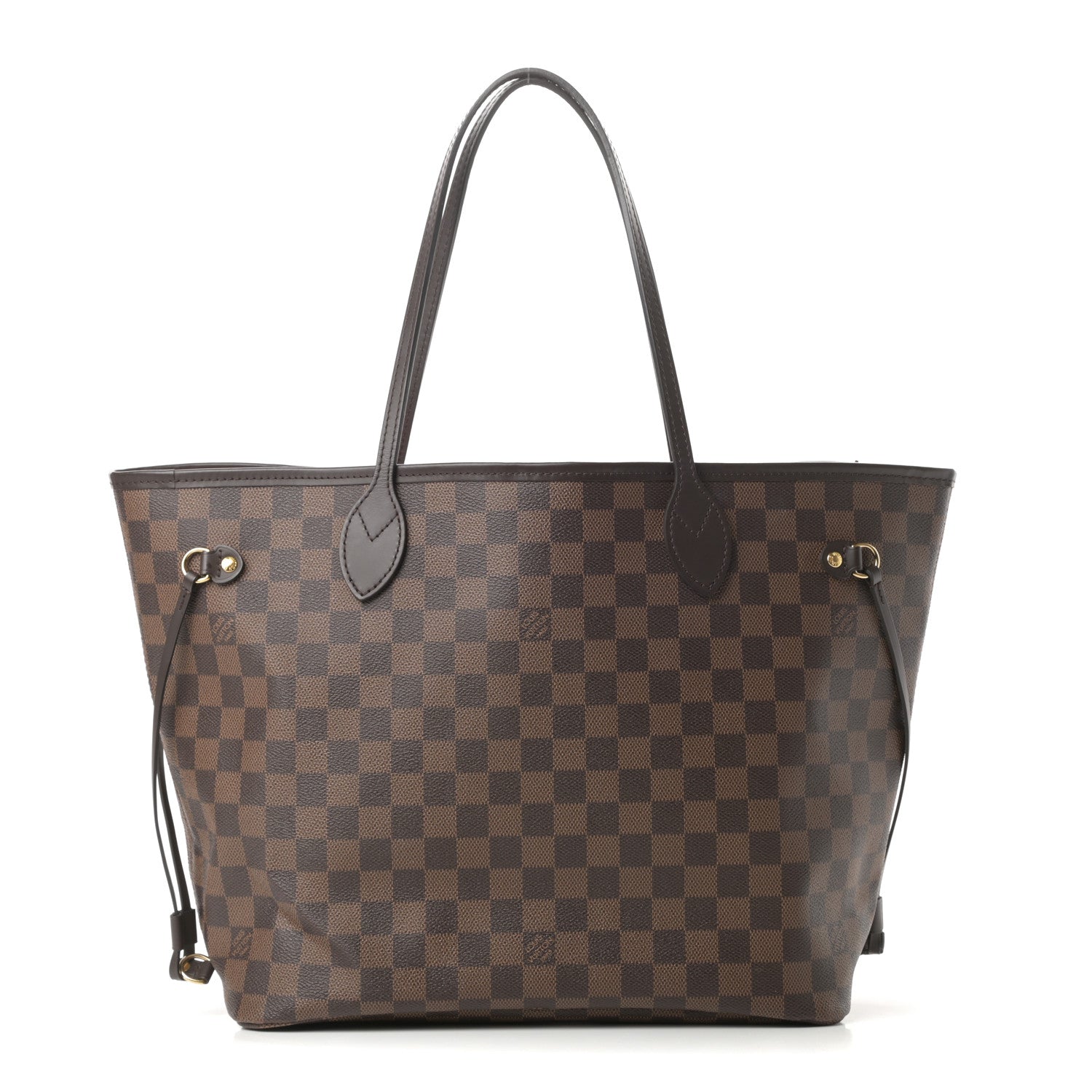 Louis Vuitton Damier Ebene Neo Neverfull MM Rose Ballerine 1 of 15