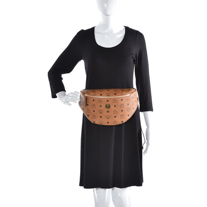 MCM Visetos Stark Belt Bag Cognac 2 of 9