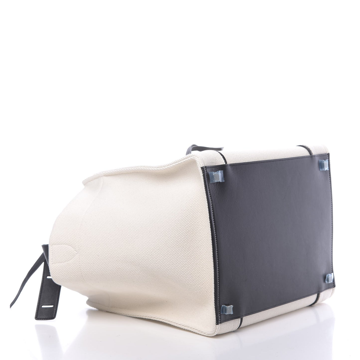 Cotton Canvas Medium Phantom Luggage White Black