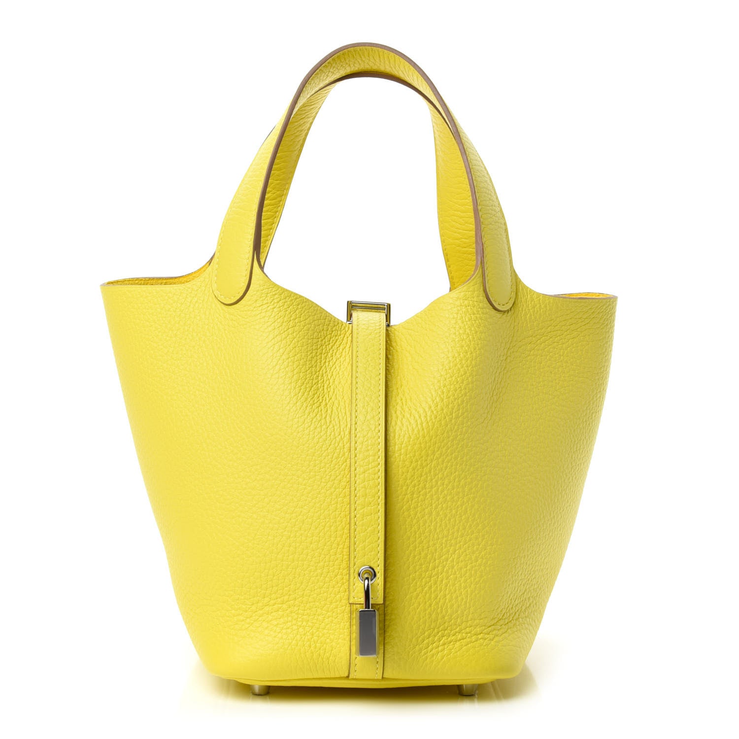 Hermes Taurillon Clemence Picotin Lock 18 PM Lime 1 of 11