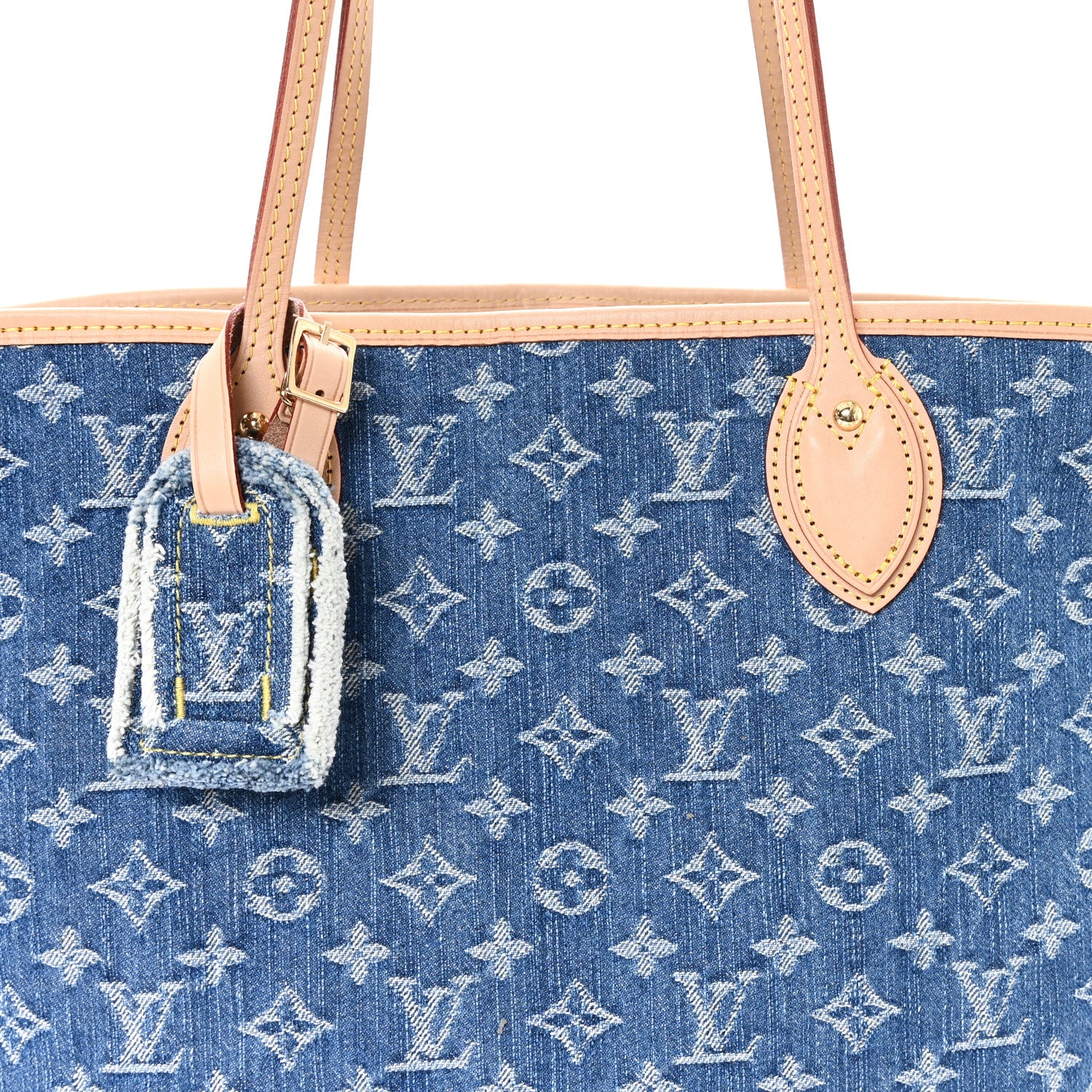 Louis Vuitton Monogram Denim Neo Neverfull MM Blue 1860320