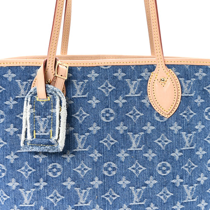 Louis Vuitton Monogram Denim Neo Neverfull MM Blue MM Blue 8 of 10