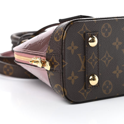 Louis Vuitton Vernis Monogram Alma BB Rose Pale Metallise 9 of 11