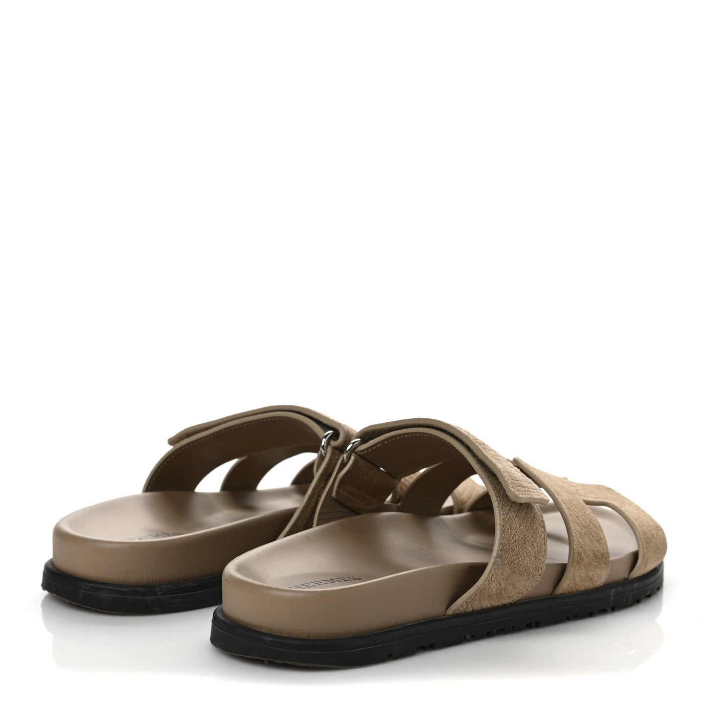 Suede Goatskin Chaine d'Ancre Womens Chypre Sandals 36 Beige Sable