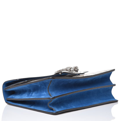 Gucci GG Supreme Monogram Blooms Medium Dionysus Shoulder Bag Beige Navy Vintage Blue 4 of 9
