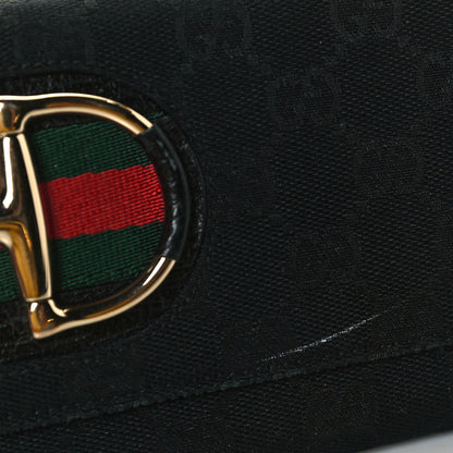 Gucci Monogram Hasler Continental Wallet Black 6 of 11