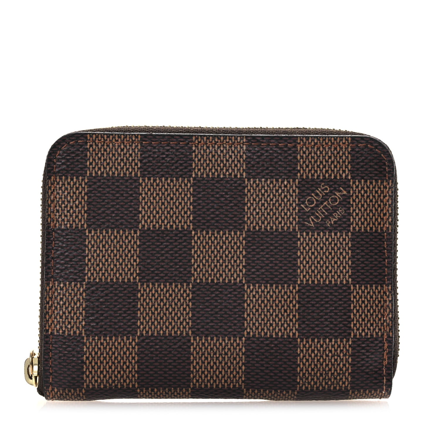 Damier Ebene Zippy Coin Purse Rose Ballerine