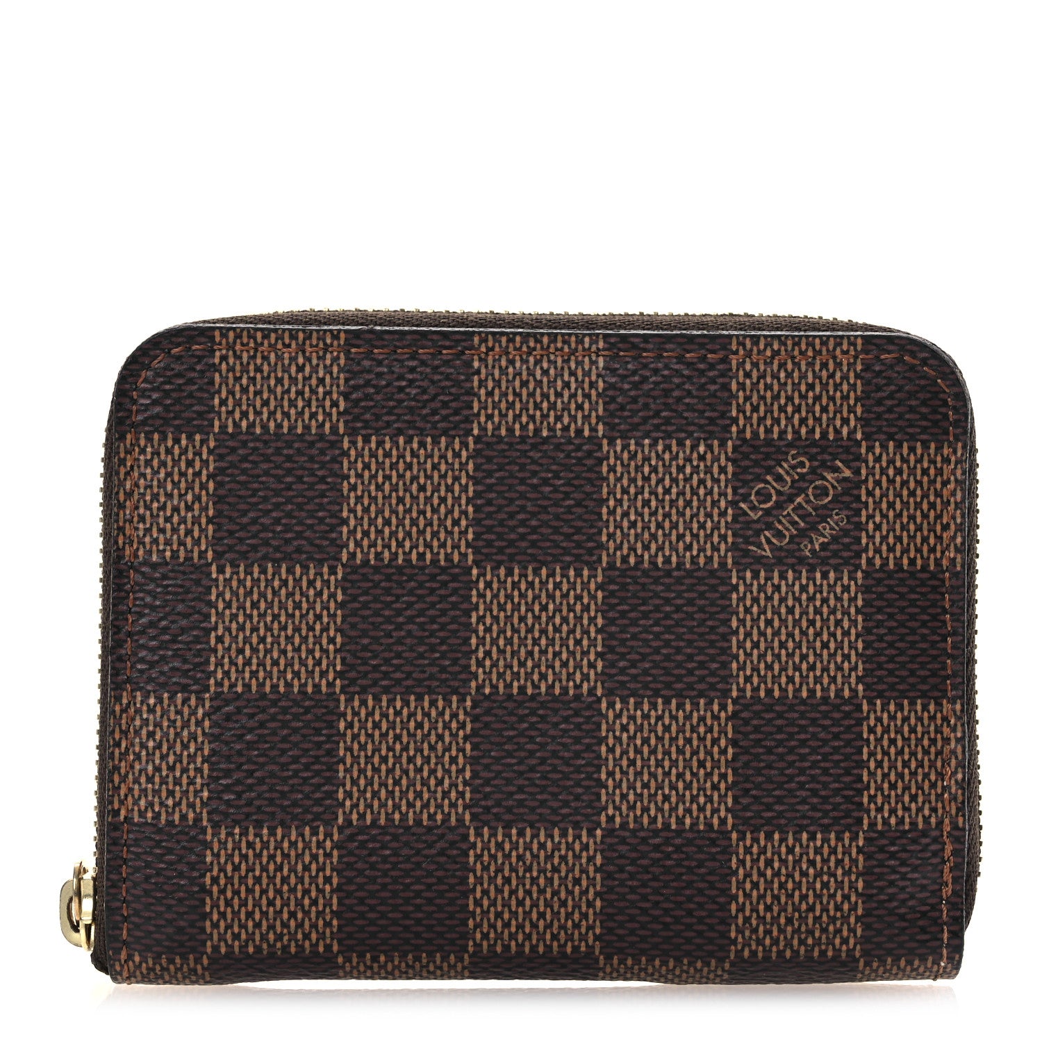 Louis Vuitton Damier Ebene Zippy Coin Purse Rose Ballerine 1 of 8