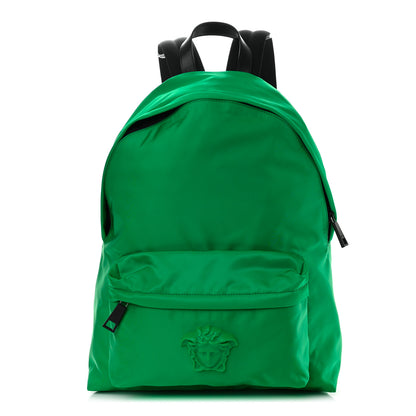 Versace Nylon Palazzo Medusa Backpack Green 1 of 10