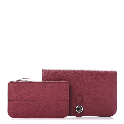 Hermes Togo Dogon Duo Wallet Rubis 1 of 13