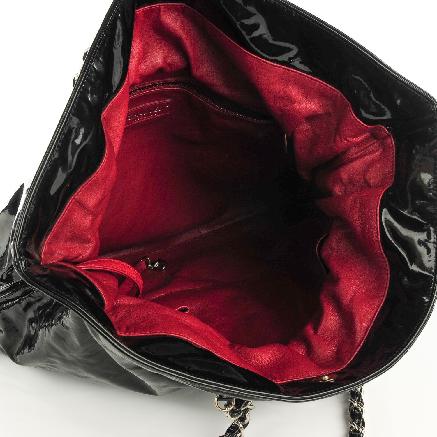 Chanel Patent Bonbons Shopper Tote Black 7 of 7