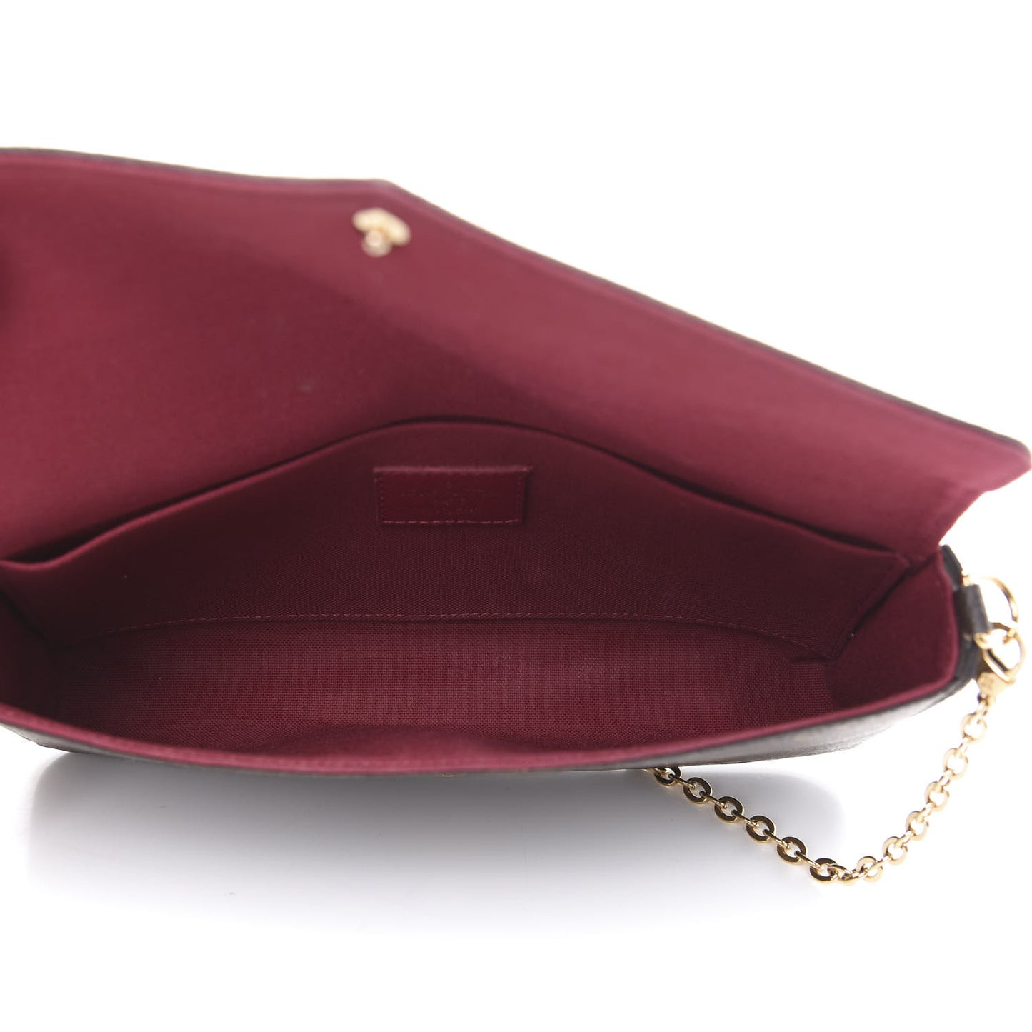 Monogram Pochette Felicie Chain Wallet Fuchsia