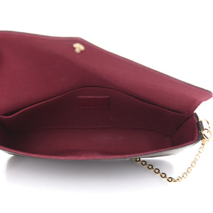 Louis Vuitton Monogram Pochette Felicie Chain Wallet Fuchsia 4 of 9