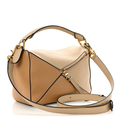 Loewe Calfskin Small Puzzle Bag Dusty Beige Soft White 3 of 9