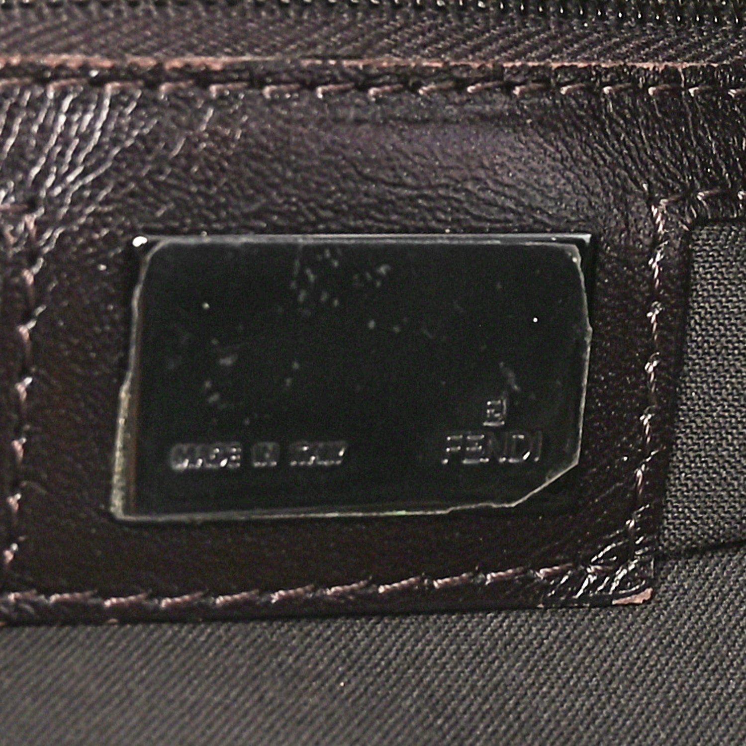 Fendi Zucchino Vitello Mama Baguette Testa di Moro Beige 6 of 10