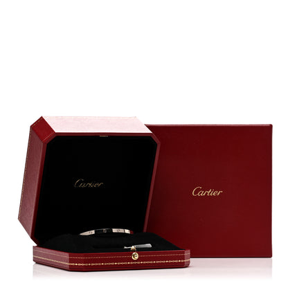 Cartier 18K White Gold Small LOVE Bracelet 16 5 of 5