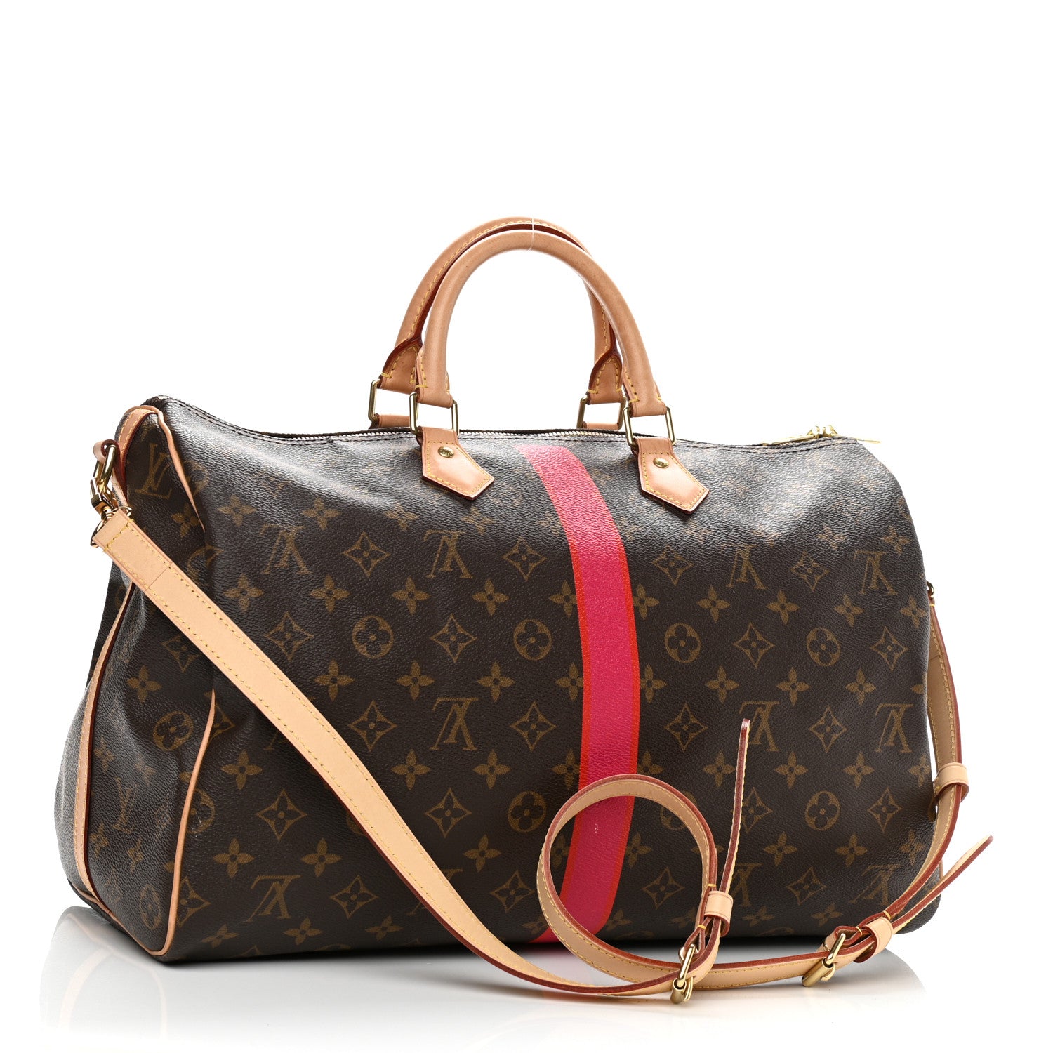 Louis Vuitton Monogram My LV Heritage Speedy Bandouliere 40 Fuchsia Rouge 3 of 14