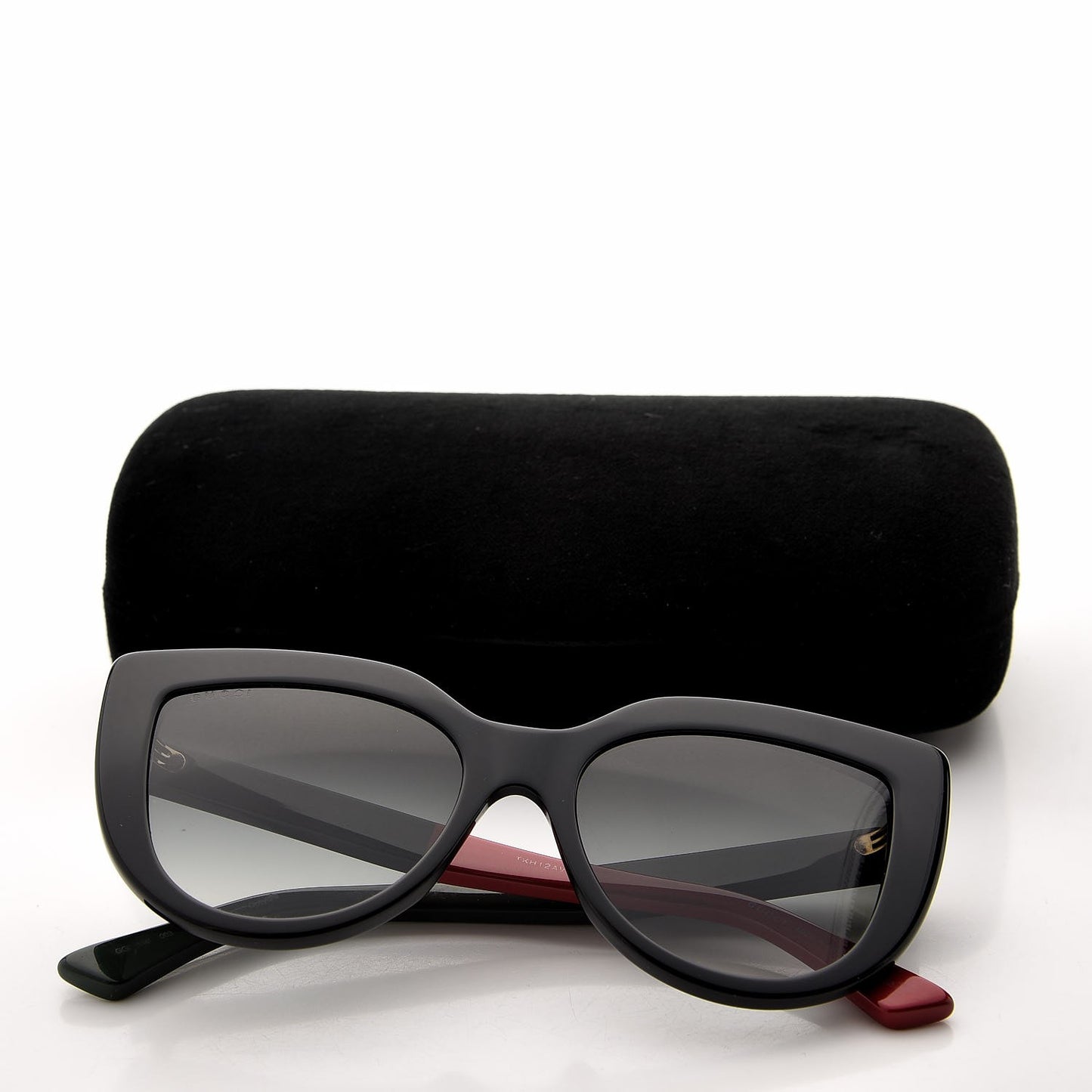 Cat Eye Web Bee GG 1845 Sunglasses Black Green