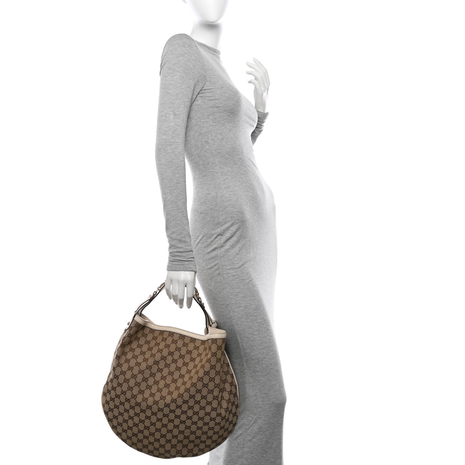 Gucci Monogram Large Wave Hobo Off White 2 of 12