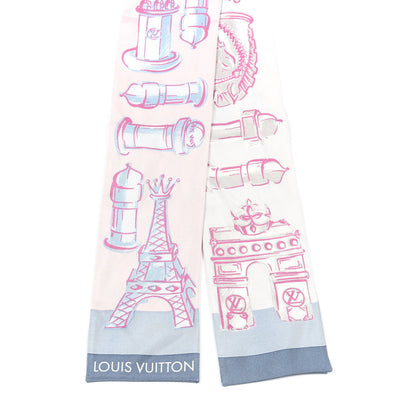 Louis Vuitton Silk Chess Bandeau Blue Ciel 2 of 3