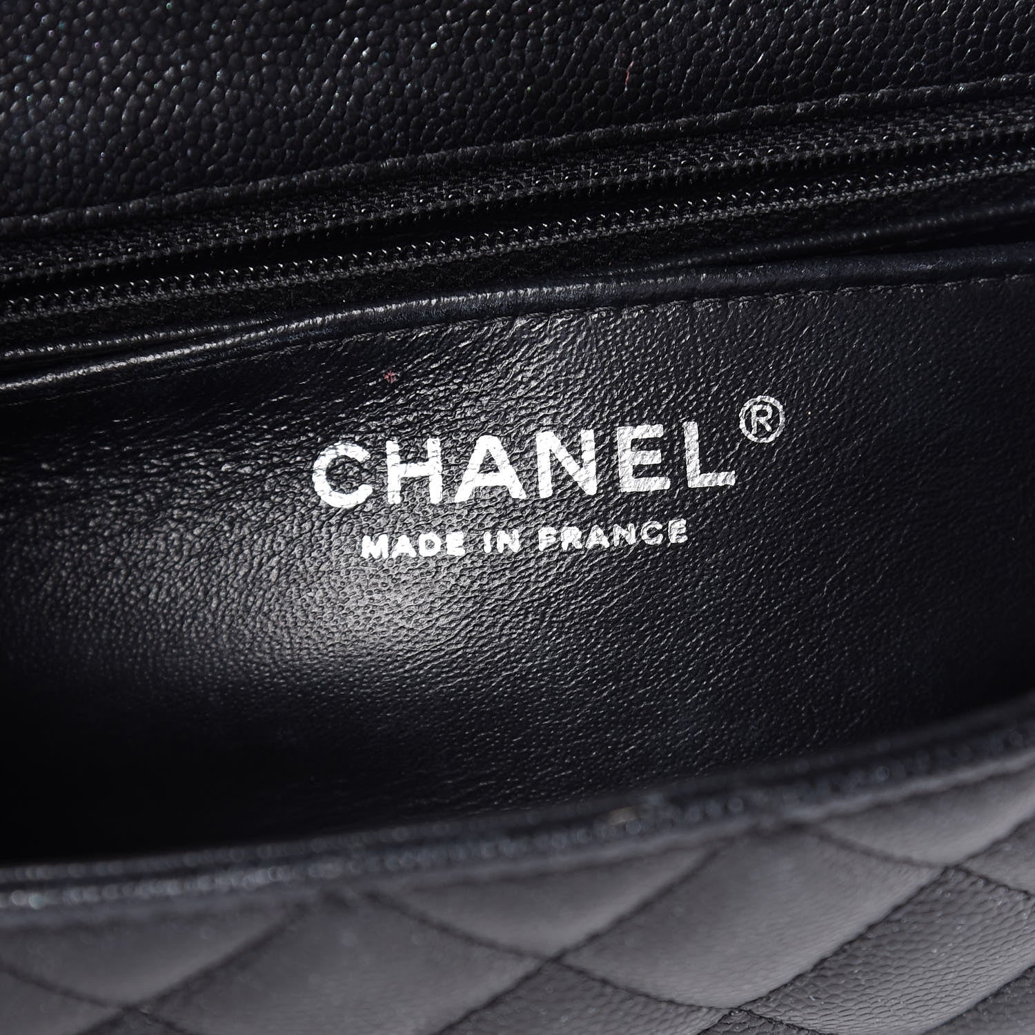 Chanel Iridescent Caviar Quilted Mini Rectangular Flap Black 6 of 11