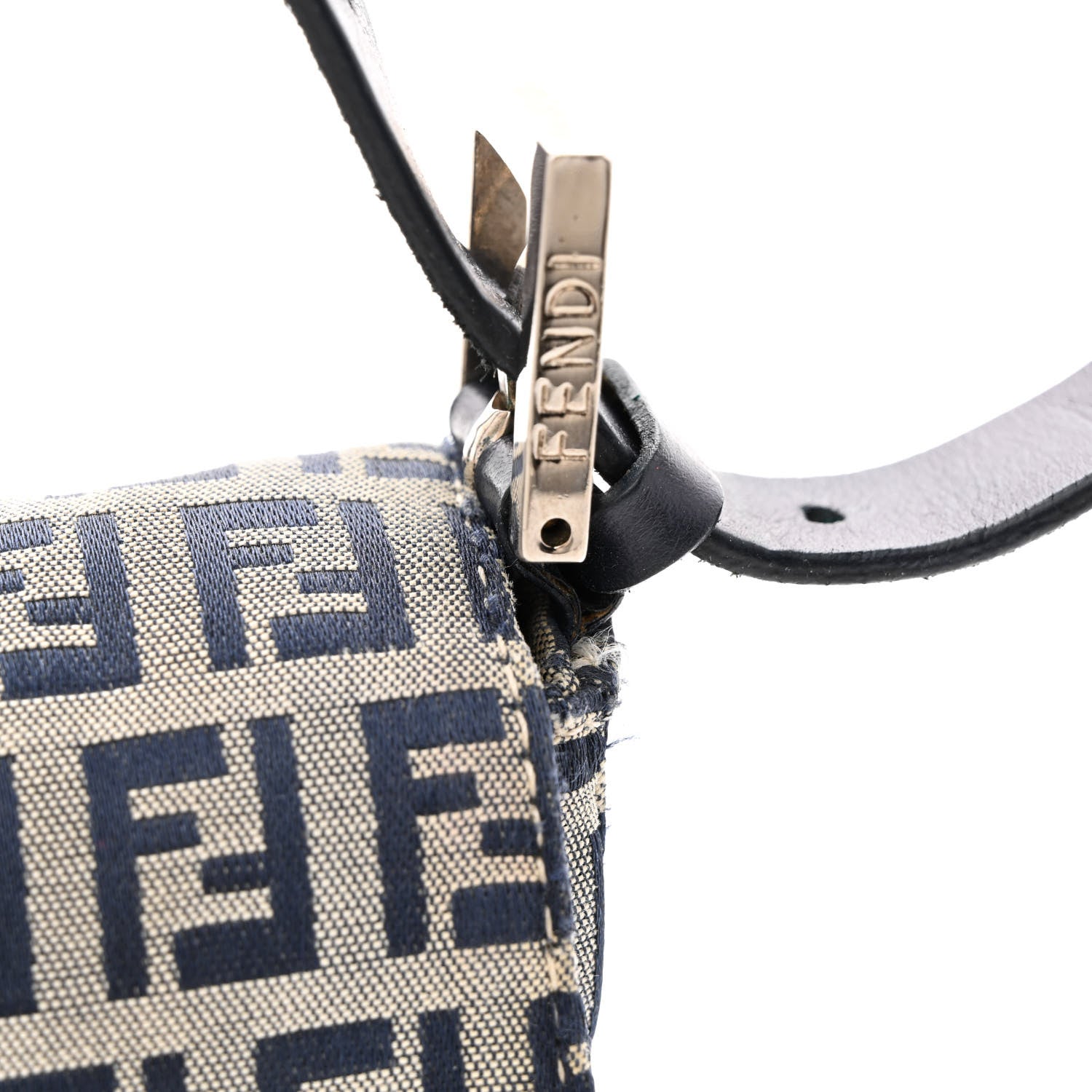 Fendi Zucchino Baguette Navy 11 of 14