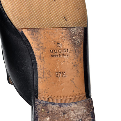 Gucci Calfskin Womens Princetown Slippers 37.5 Black 8 of 11