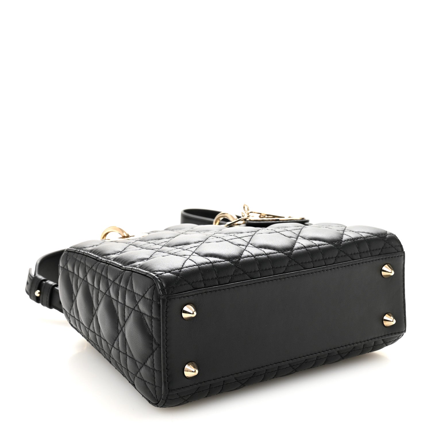Christian Dior Lambskin Cannage Small My ABCDior Lady Dior Black 4 of 10
