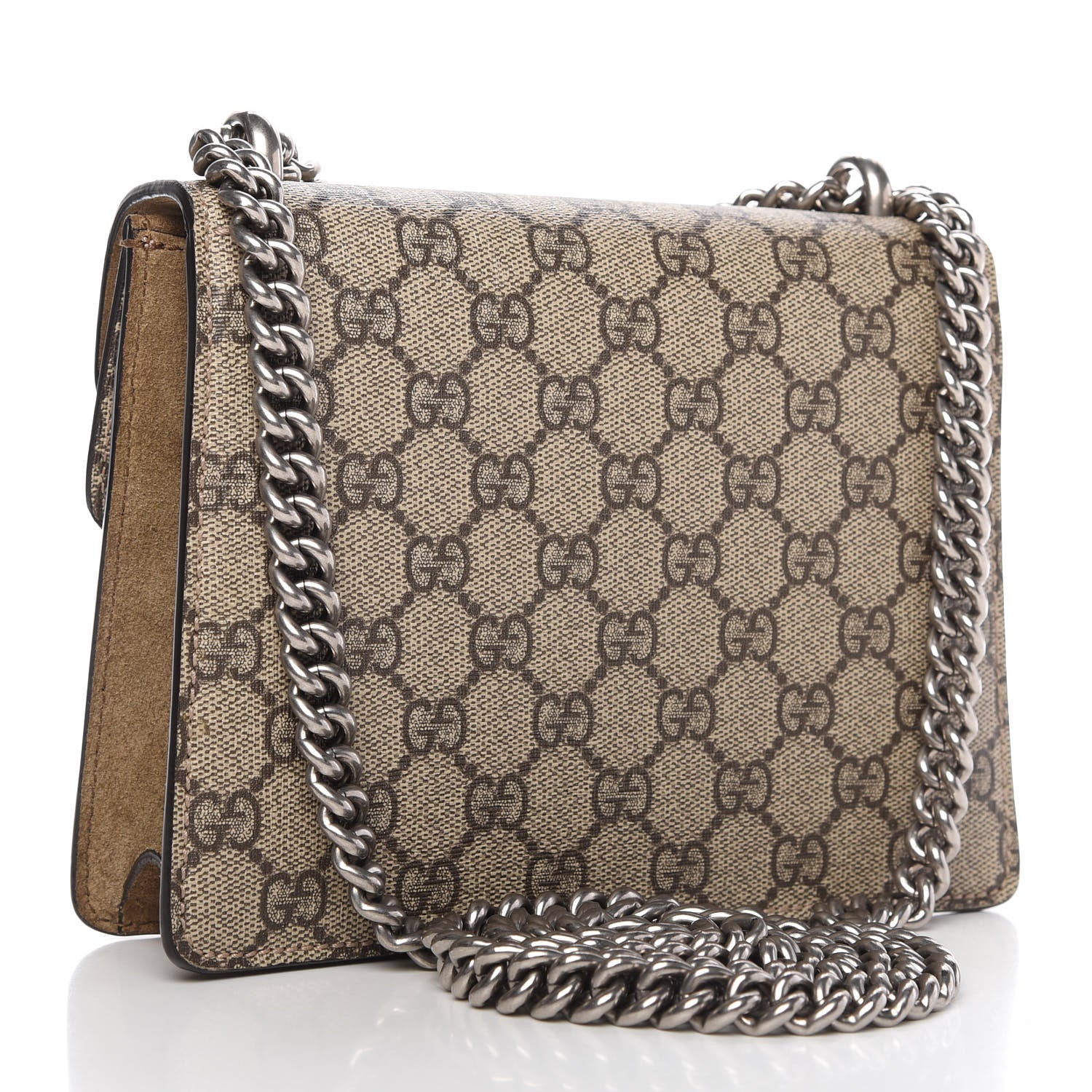 Gucci GG Supreme Monogram Mini Dionysus Shoulder Bag Taupe 3 of 13