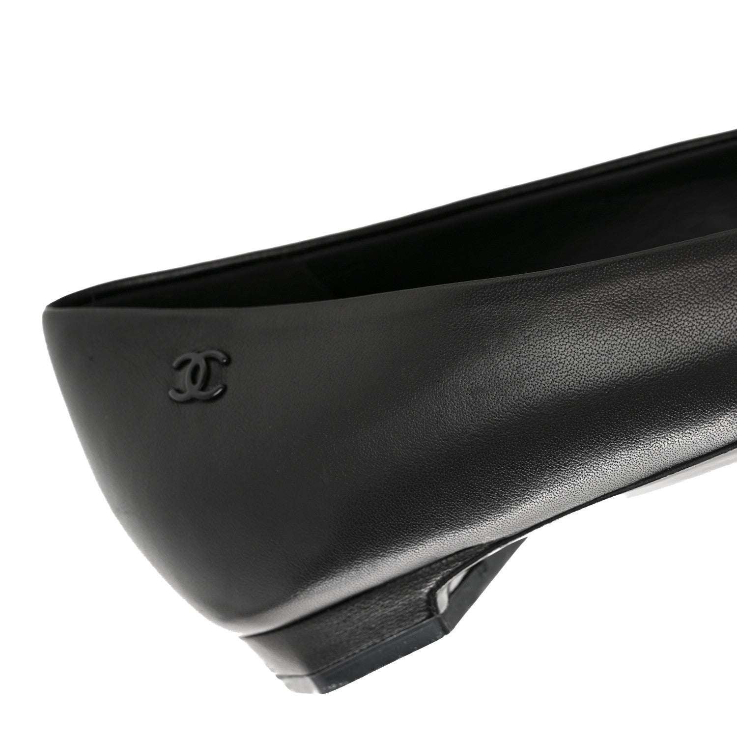 Chanel Lambskin CC Cap Toe Bow Ballerina Flats 39.5 Black 20 of 20