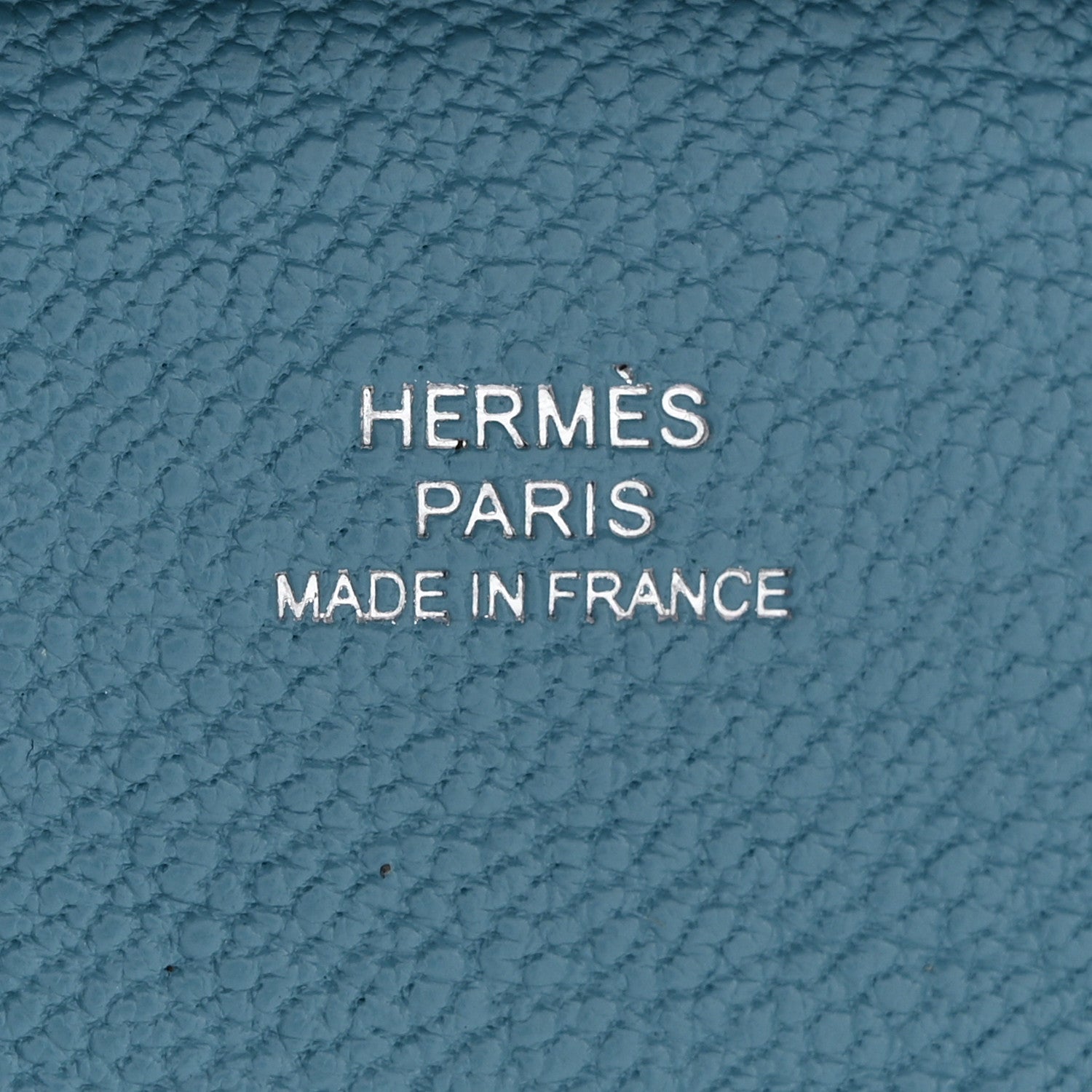 Hermes Chevre Mysore Bastia Coin Purse Bleu Aztec 6 of 9