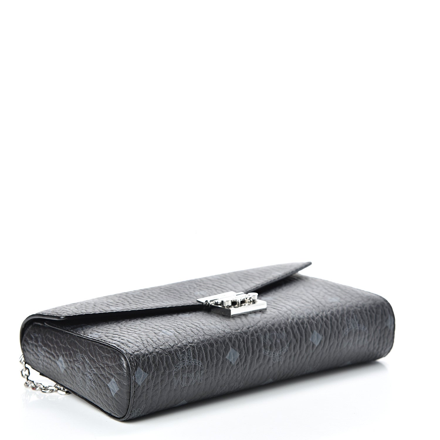 MCM Visetos Millie Wallet On Chain Black 3 of 9