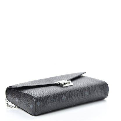 MCM Visetos Millie Wallet On Chain Black 3 of 9