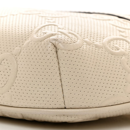 Gucci Calfskin GG Tennis Embossed Belt Bag Mystic White 10 of 13