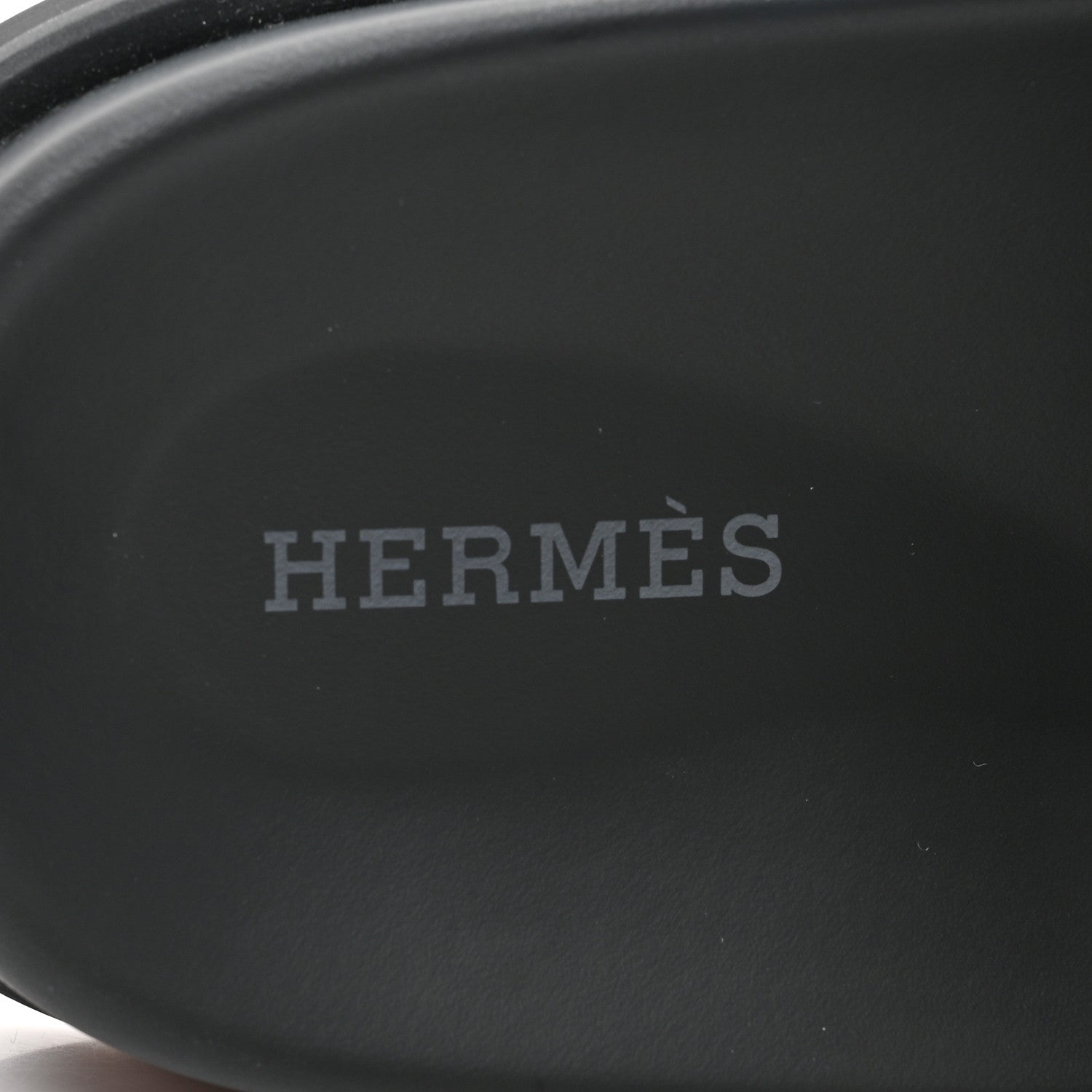 Hermes H Canvas Calfskin Mens Chypre Sandals 40 Prunoir Black 6 of 8