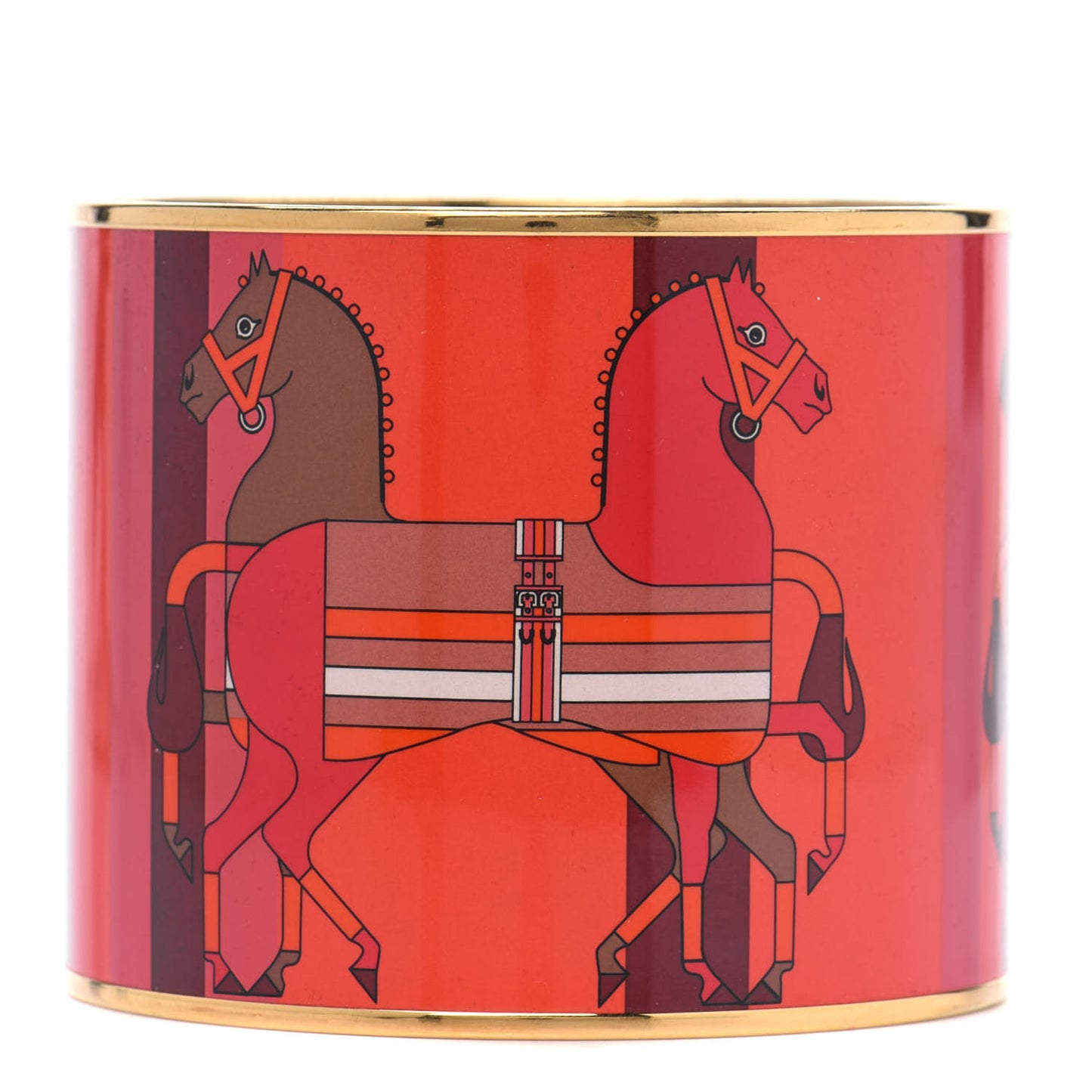 Enamel Printed Mega Wide Nouveau Rocabar Bracelet 70