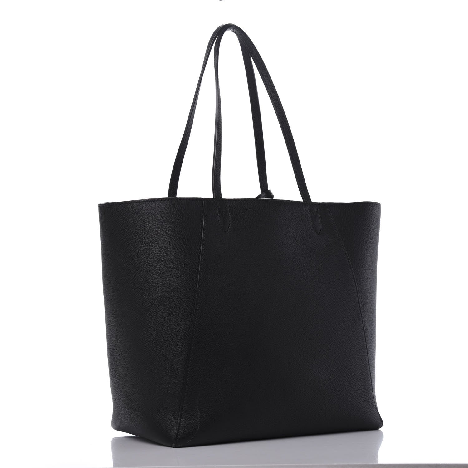 Louis Vuitton Calfskin Lockme Cabas Black 3 of 14