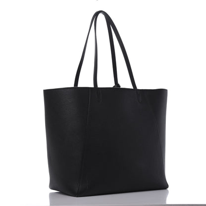 Louis Vuitton Calfskin Lockme Cabas Black 3 of 14