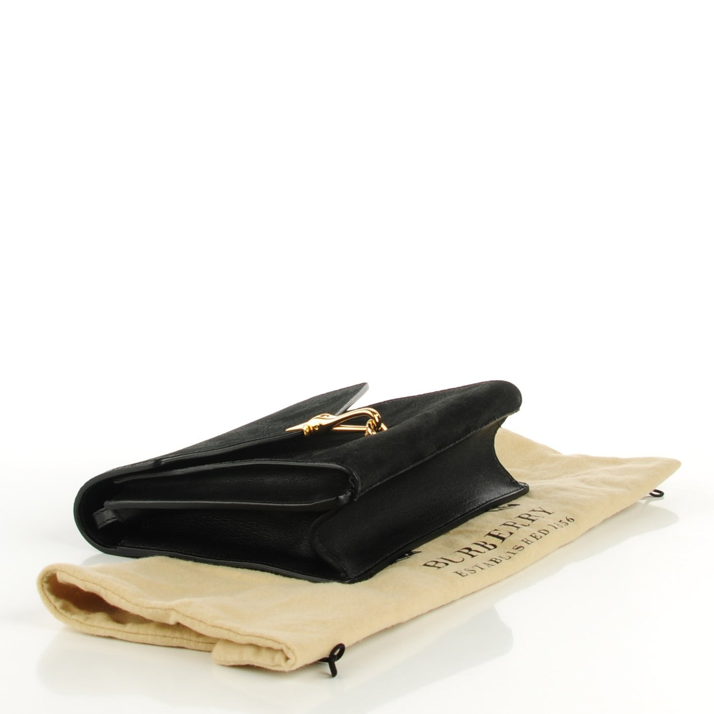 Grainy Nubuck Small Macken Crossbody Bag Black
