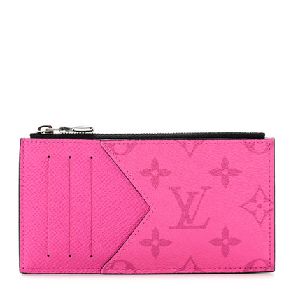 Louis Vuitton Taigarama Coin Card Holder Fuchsia 1 of 6