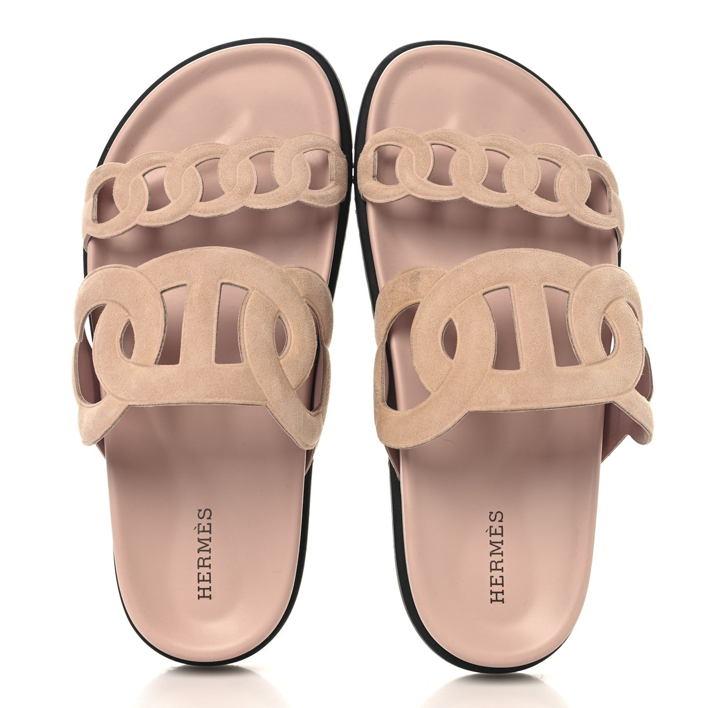 Suede Goatskin Extra Sandals 36 Rose Opaline