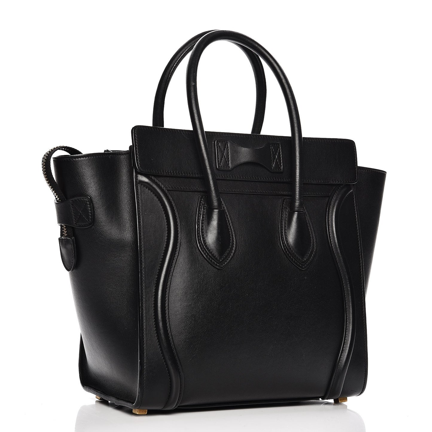 Smooth Calfskin Micro Luggage Black