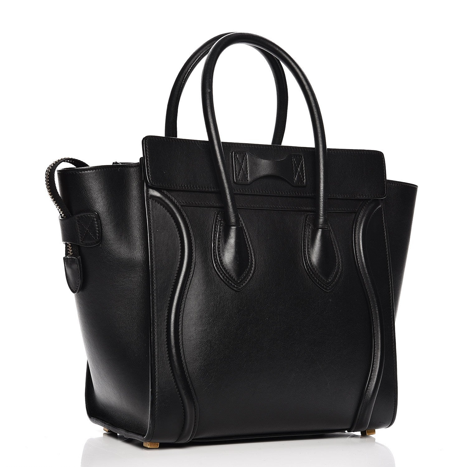 Celine Smooth Calfskin Micro Luggage Black 3 of 16