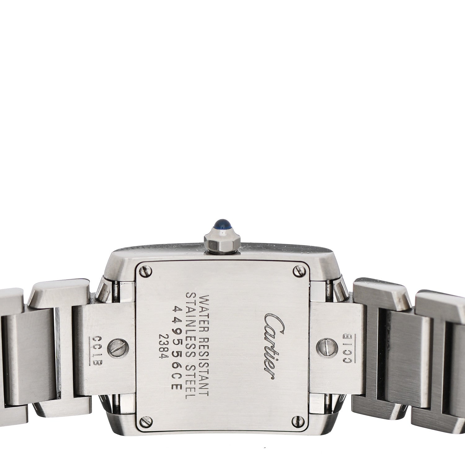 Cartier Stainless Steel 20mm Tank Francaise Quartz Watch Black 4 of 4