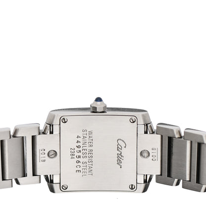 Cartier Stainless Steel 20mm Tank Francaise Quartz Watch Black 4 of 4