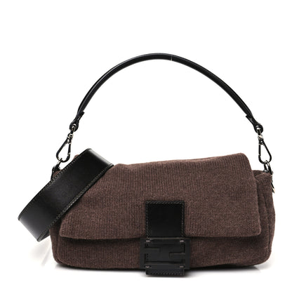 Fendi Cashmere Vitello Grace Baguette Brown 1 of 10