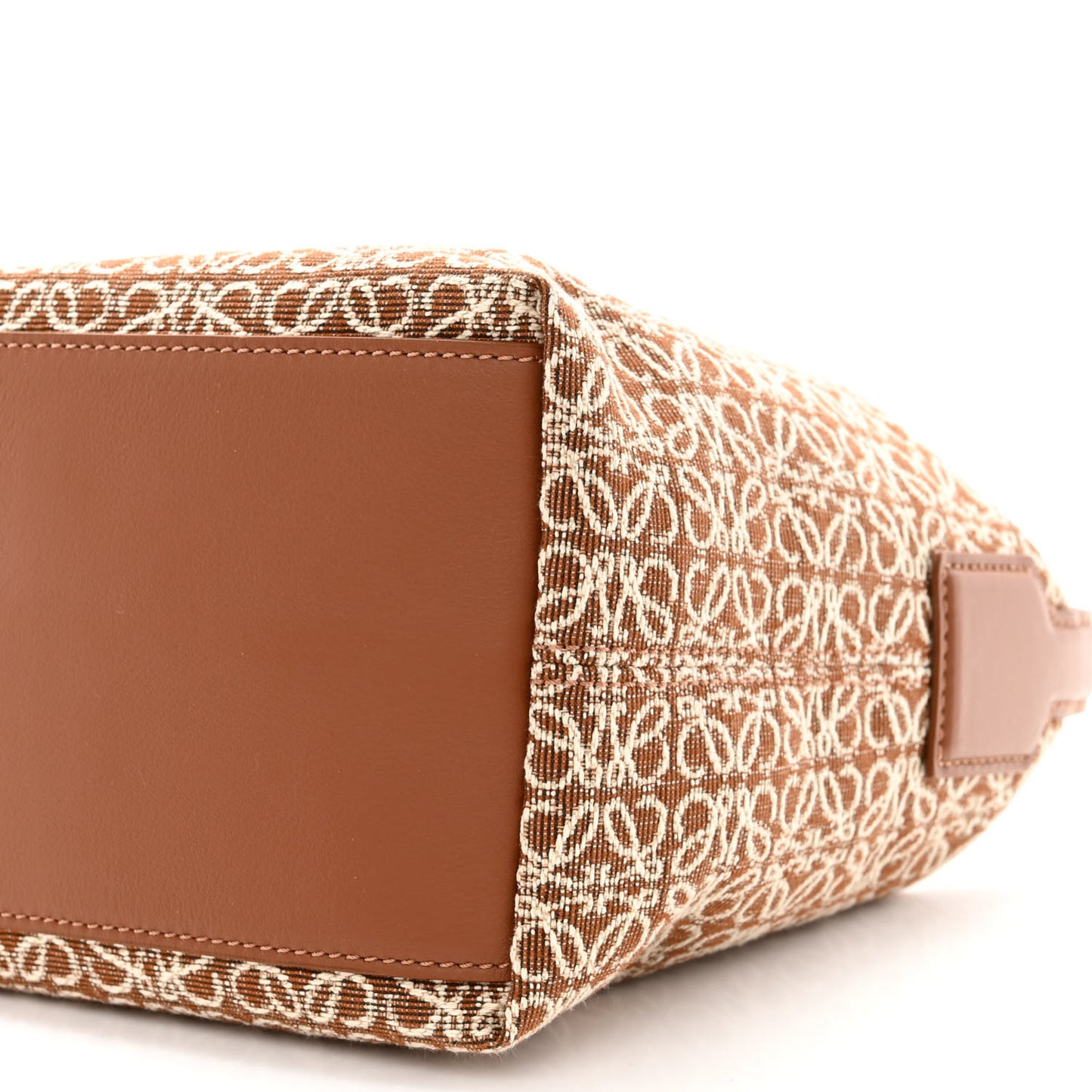 Jacquard Anagram Calfskin Small Cubi Bag Tan Pecan