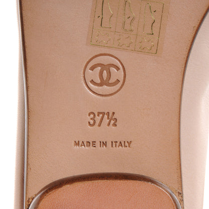 Chanel Lambskin CC Bow Flats Beige 37.5 6 of 6