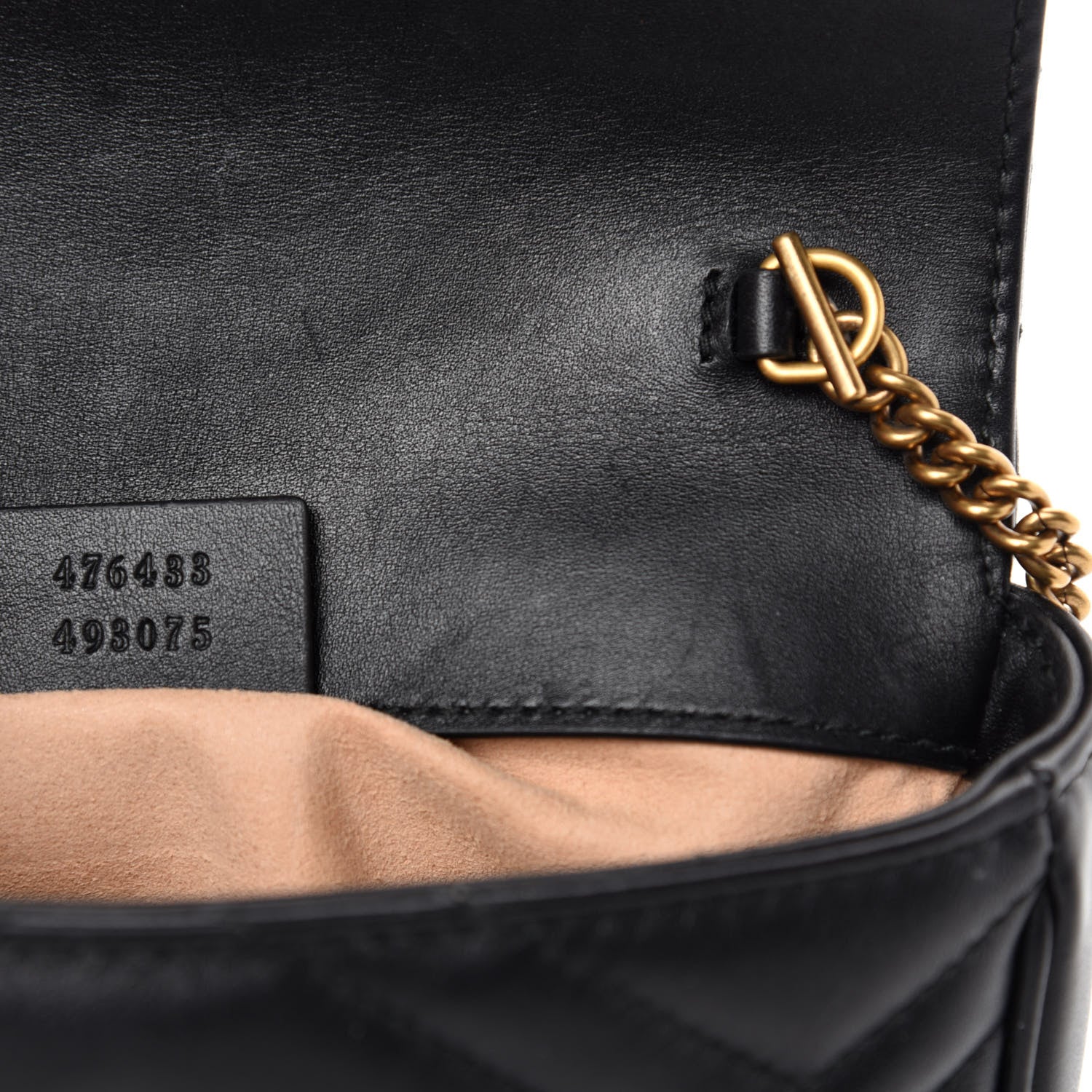 Gucci Calfskin Matelasse Super Mini GG Marmont Shoulder Bag Black 12 of 13