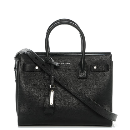 Saint Laurent Grained Calfskin Baby Sac De Jour Black 1 of 6